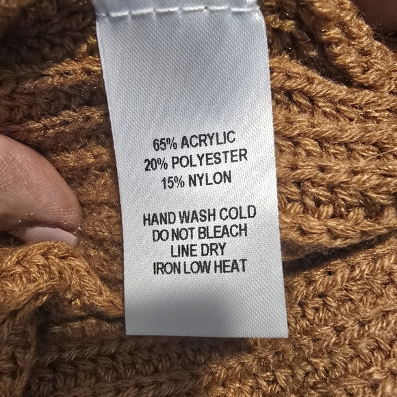 Lulus Women's Bringing Sexy Back Camel Backless Sweater Dress S - Picture 8 of 8